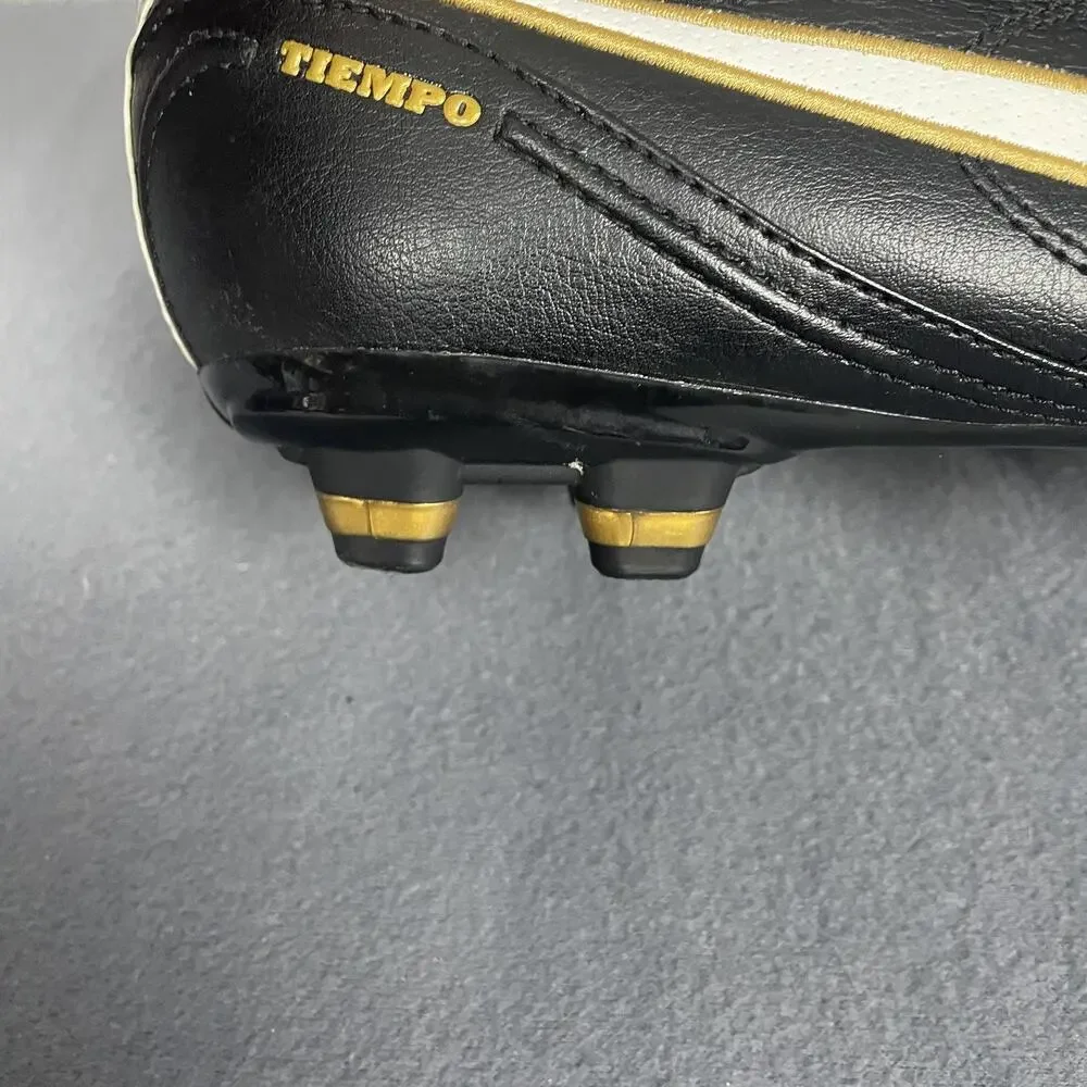 Nike Tiempo Legend III Soccer Shoes Mens Size 8 Black White Gold Firm Ground - Picture 12 of 14